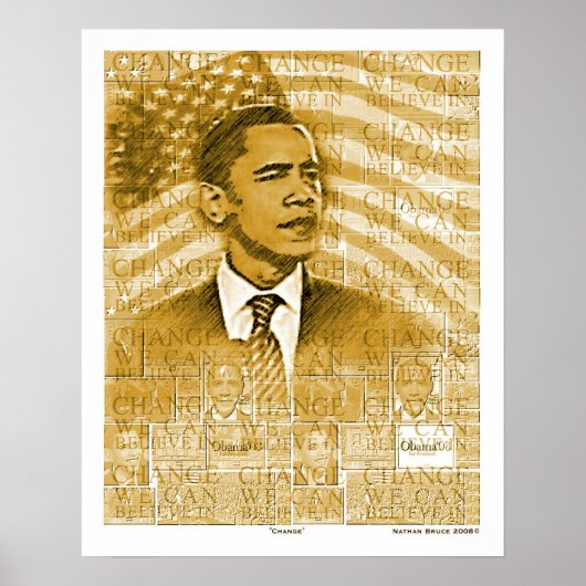 Obama "Change" Poster (Voorkant)