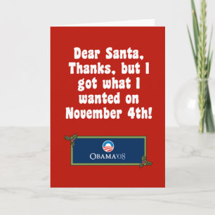 Obama Christmas Kaart
