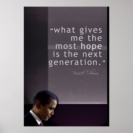 Obama Citaat Poster (Voorkant)