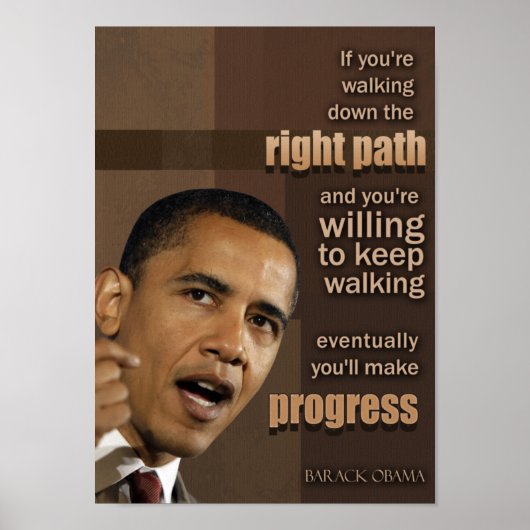 Obama Citaat Poster (Voorkant)