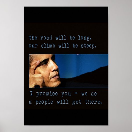 Obama Citaat Poster (Voorkant)
