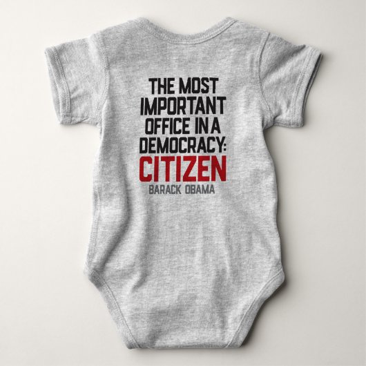 Obama | Citaat van burgers | Romper (Achterkant)
