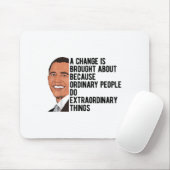 Obama citeert Barack Obama Muismat (Met muis)