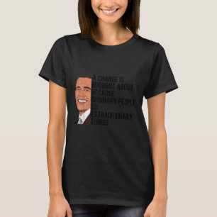 Obama citeert Barack Obama T-shirt