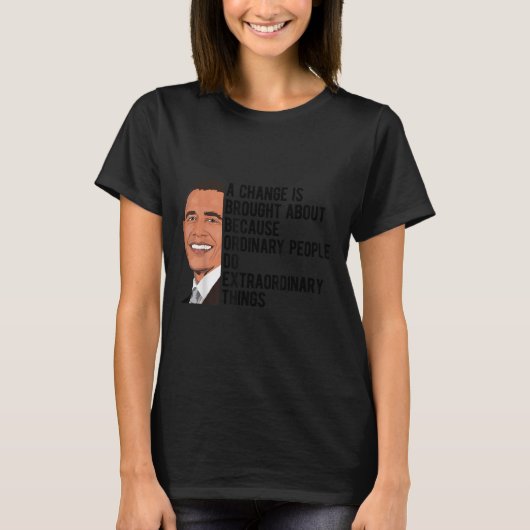 Obama citeert Barack Obama T-shirt (Voorkant)