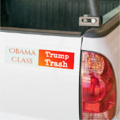"Obama Class, Trump Trash" Bumpersticker (Op Truck)