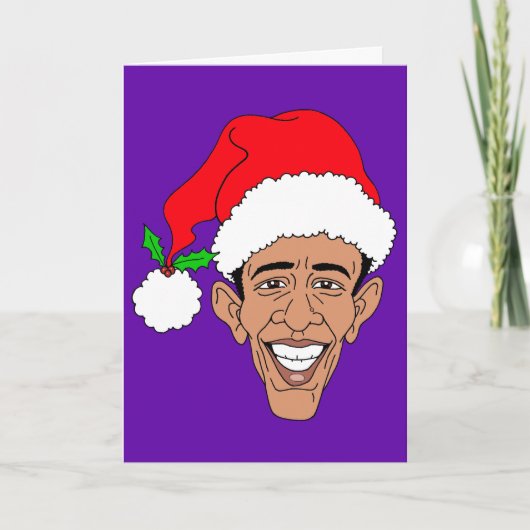 Obama Claus Feestdagen Kaart (Voorkant)