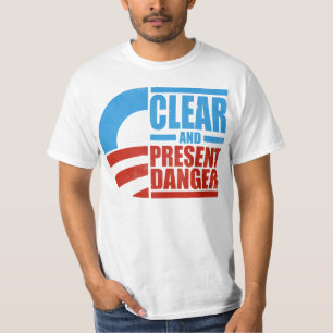 Obama - Clear and Cadeau Danger (nood) T-shirt