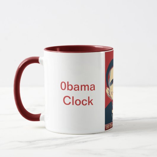 Obama Clock Mok - Maroon (Links)