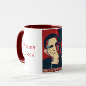 Obama Clock Mok - Maroon (Voorkant links)