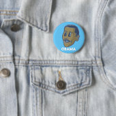 obama comicFace-knop Ronde Button 5,7 Cm (In situ)