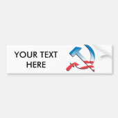 Obama communistisch symbool bumpersticker (Voorkant)
