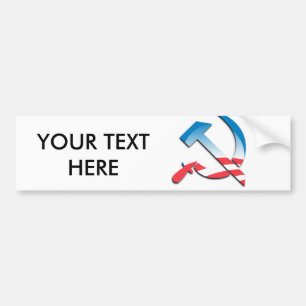 Obama communistisch symbool bumpersticker