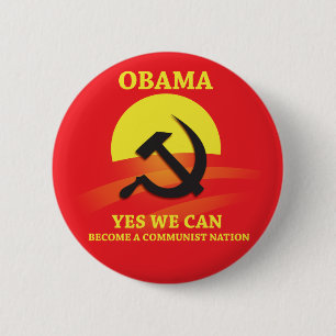Obama-communistische Button