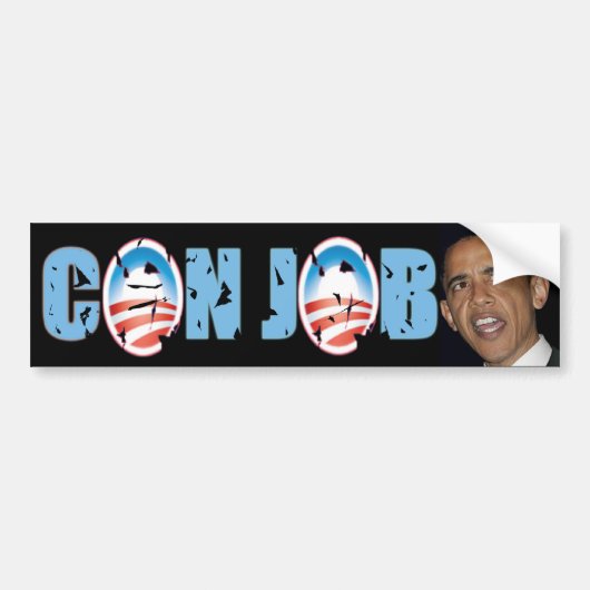 Obama Con Job Bumpersticker (Voorkant)