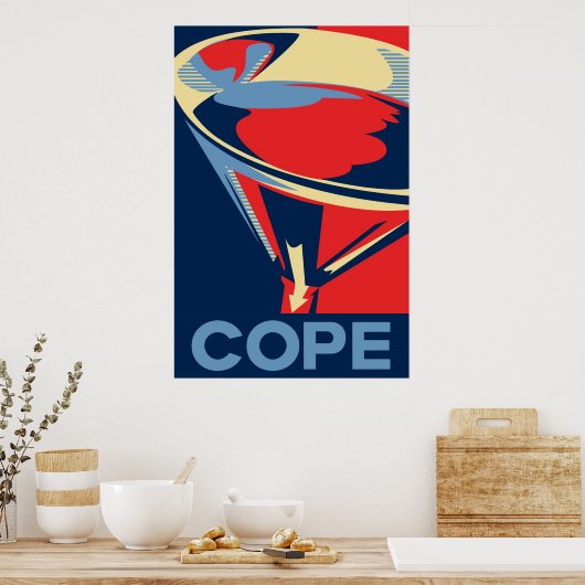 Obama Cope groot poster (Keuken)
