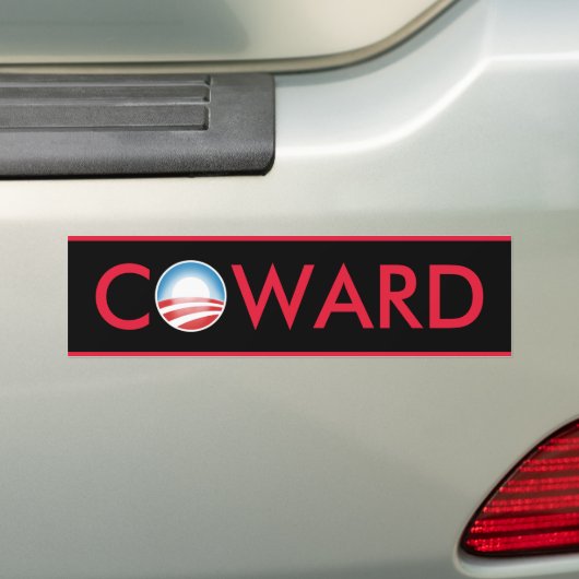 Obama Coward Bumpersticker (Op auto)