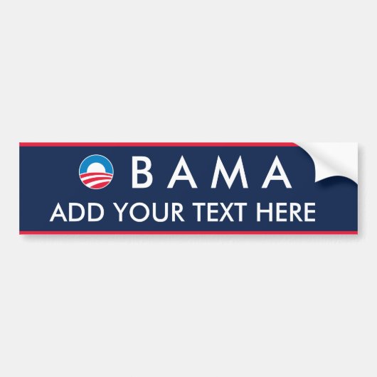 Obama: Creëer Uw eigen Bumpersticker (Voorkant)