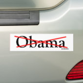 Obama Crossed Bumpersticker (Op auto)