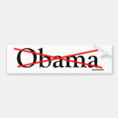 Obama Crossed Bumpersticker (Voorkant)
