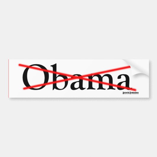 Obama Crossed Bumpersticker (Voorkant)