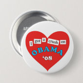 Obama Crush Button (Voorkant /achterkant)