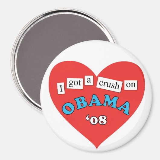 Obama Crush Magnet (Voorkant / Achterkant)