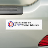 Obama Cubs bumpersticker (Op auto)