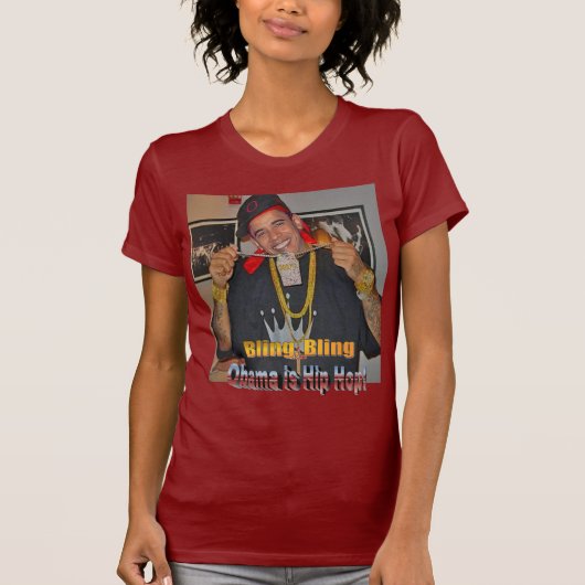 Obama dameshiphop t-shirt (Voorkant)