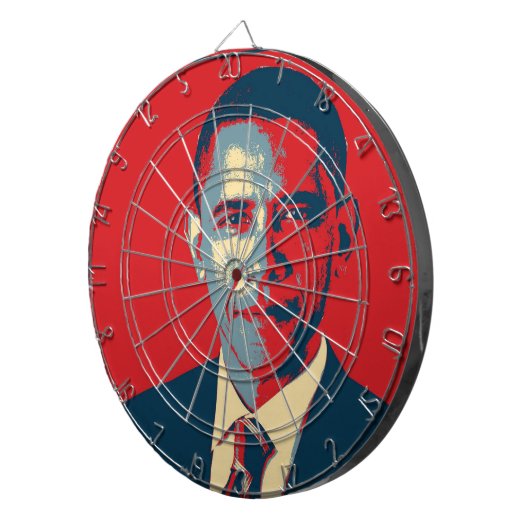 Obama Dart Board Dartbord (Voorkant Rechts)