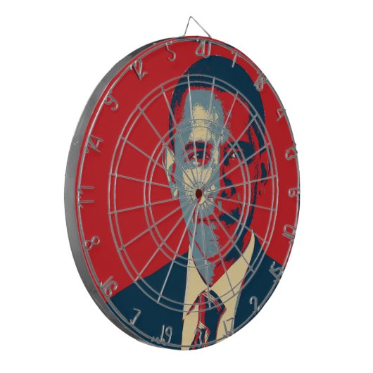 Obama Dart Board Dartbord (Voorkant Links)