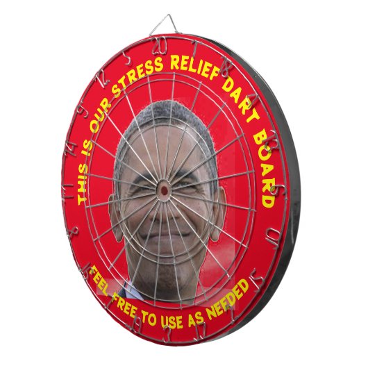 Obama Dartboard Dartbord (Voorkant Rechts)