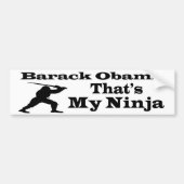 Obama dat is mijn Ninja Bumpersticker (Voorkant)