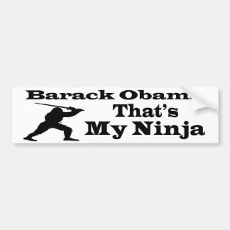 Obama dat is mijn Ninja Bumpersticker