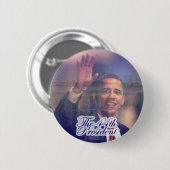 Obama: De 44e President Button (Voorkant /achterkant)
