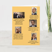 Obama de Dictator Kaart (Voorkant)