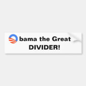 Obama de Grote — Divider! Bumpersticker (Voorkant)