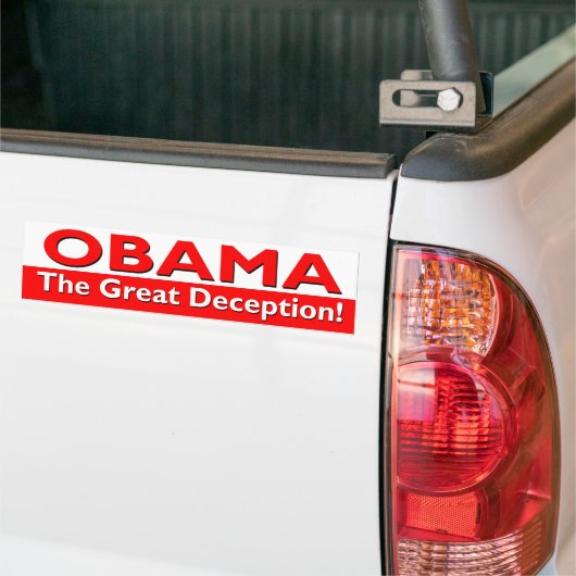 obama de grote misleiding bumpersticker (Op Truck)