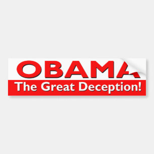 obama de grote misleiding bumpersticker