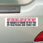 OBAMA - DE HULP UIT DE WEG KRIJGEN BUMPERSTICKER (Op auto)