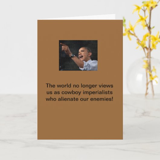 Obama de imperialist kaart (Gele Bloem)