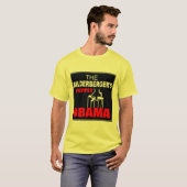Obama - De knuppel van de Bilderberger T-shirt (Voorkant volledig)