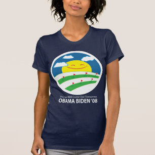 Obama, de zon komt uit T-Shirt
