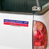 Obama: De zoon van een alleenstaande moeder.. Bumpersticker (Op Truck)