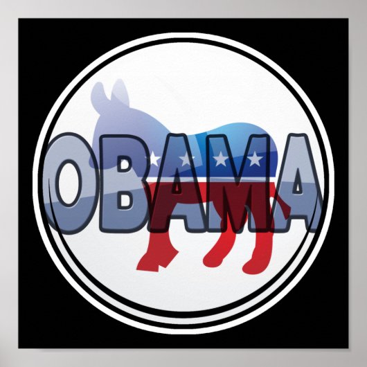 Obama Democraat Design Poster (Voorkant)