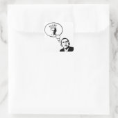 Obama denkt dat hij koning stickers is (Tas)
