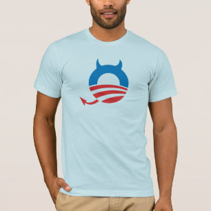 Obama Devil blue T-shirt