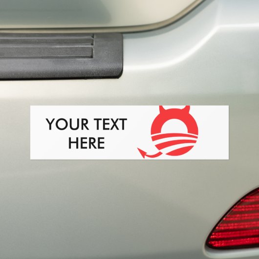 OBAMA DEVIL BUMPERSTICKER (Op auto)
