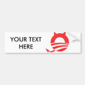 OBAMA DEVIL BUMPERSTICKER (Voorkant)