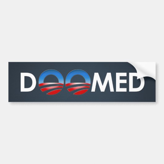 Obama Doomed Bumpersticker (Voorkant)